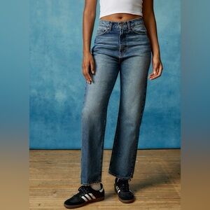 BDG Cowboy Jeans High Rise Western Straight Leg Medium Wash